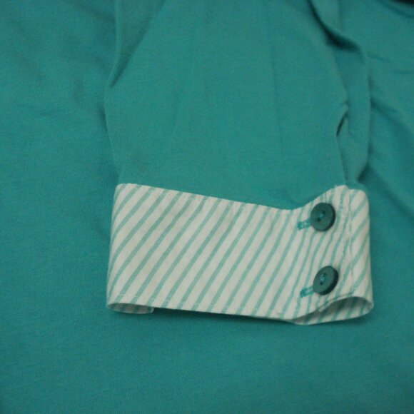 Talbots Petites 3/4 Sleeve Green Pullover Top Size LP - Picture 5 of 8